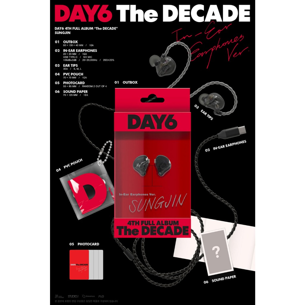 K-POP・アジア DAY6 The DECADE In-Ear Earphones ver. DAY6 [THE DECADE] In-Ear Earphones Ver / 4th Full Album | Shopee