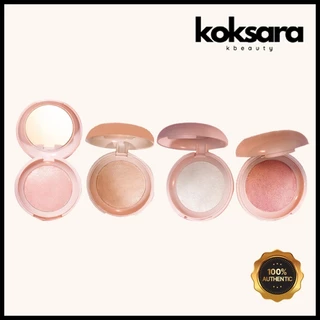 The Saem Glam Perfection Baked Highlighter 4 Colors + Brush em Oferta na Shopee