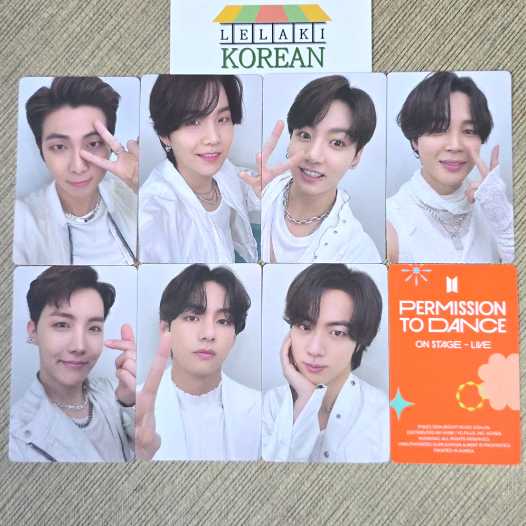 BTS PTD Photocard PERMISSION TO DANCE ON STAGE - LIVE ALBUM