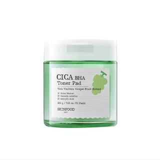 skinfood shine muscat cica bha toner pad 70sheets em Oferta na Shopee