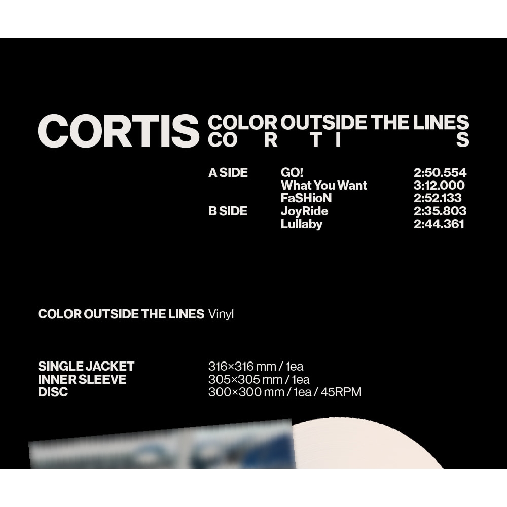 LP Vinyl) CORTIS [COLOR OUTSIDE THE LINES] 1st EP Album (8th Sep