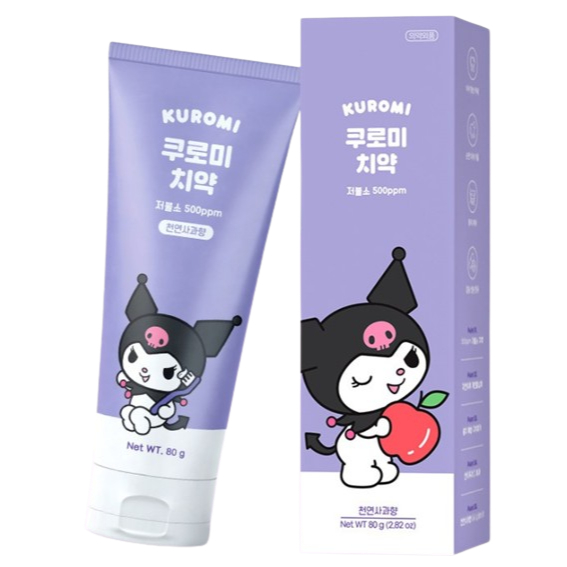Sanrio [Pasta De Dentes Canela 80g/Kuromi Com Alto Teor De Flúor