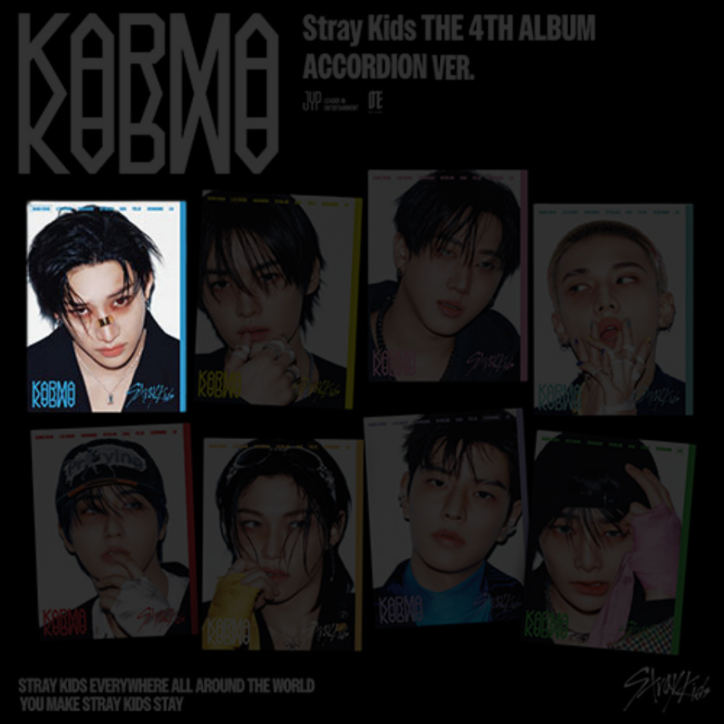 【新品未開封】 KARMA ACCORDION スキズ　全員コンプ4セット ごっそりセール】【8種セット】【和訳選択】STRAY KIDS - 4TH ALBUM