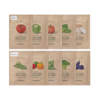 Skinfood Sous Vide Mask Sheet 18g*1ea 10types em Oferta na Shopee