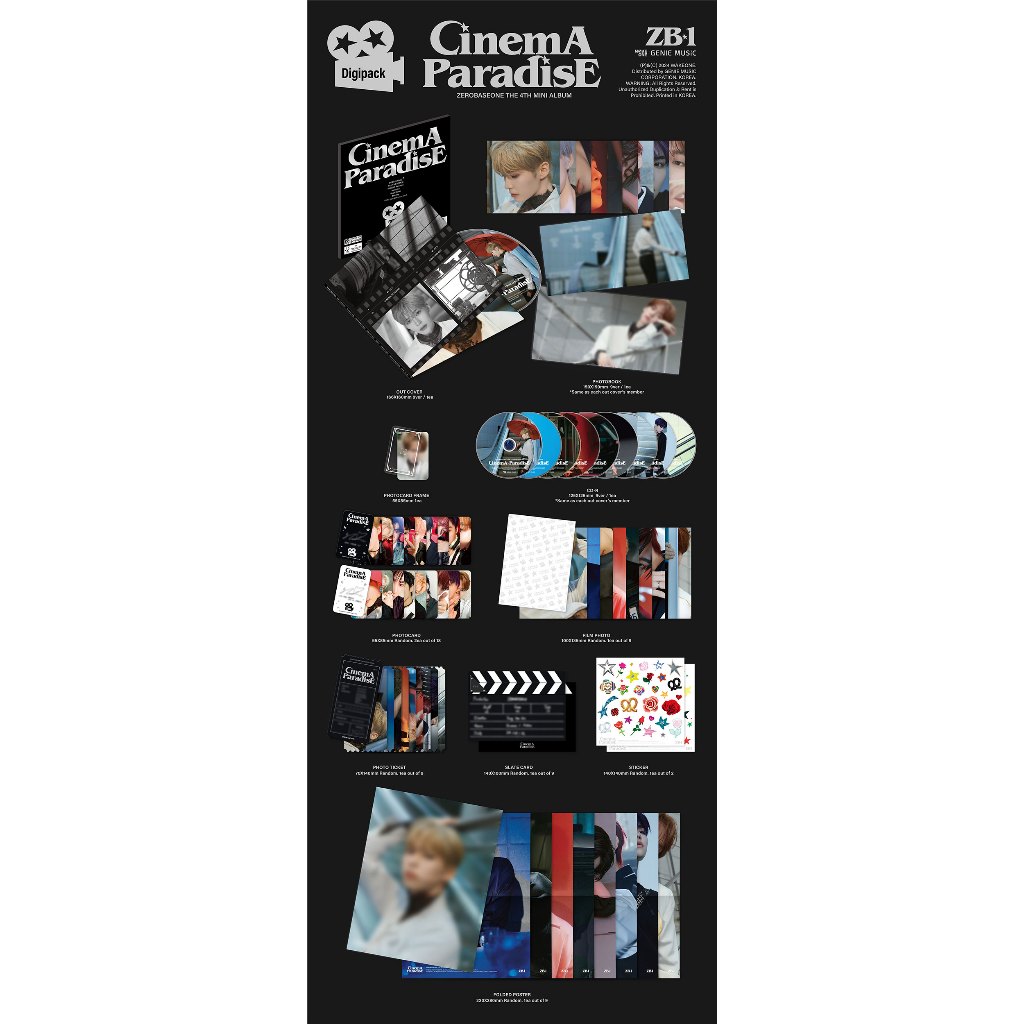 ZEROBASEONE-O 4o Mini Álbum [CINEMA PARADISE] (PHOTOBOOK +