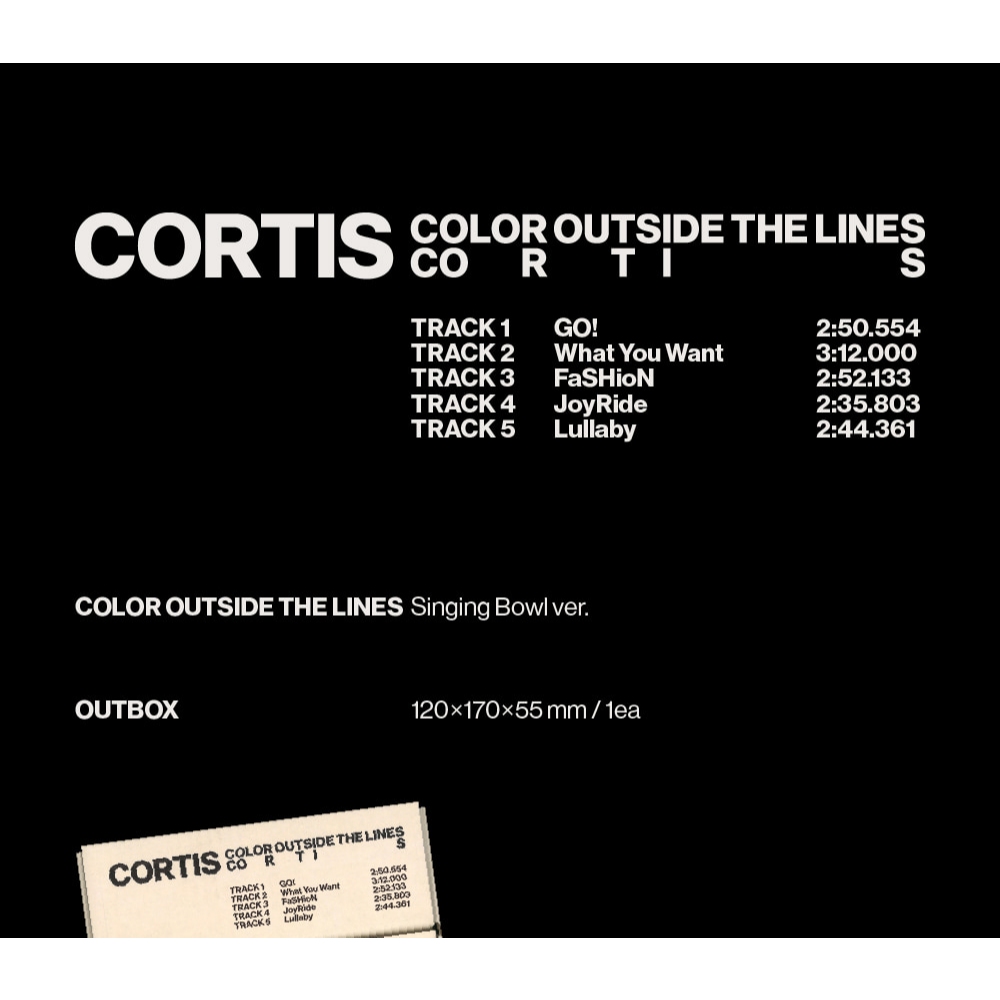 Singing Bowl ver.) CORTIS [COLOR OUTSIDE THE LINES] 1st EP Album