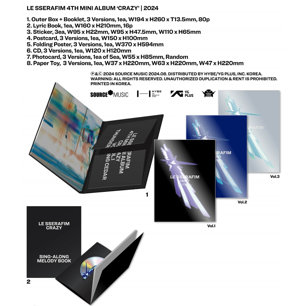 LE SSERAFIM - [ CRAZY ] 4TH MINI ALBUM | Shopee Brasil