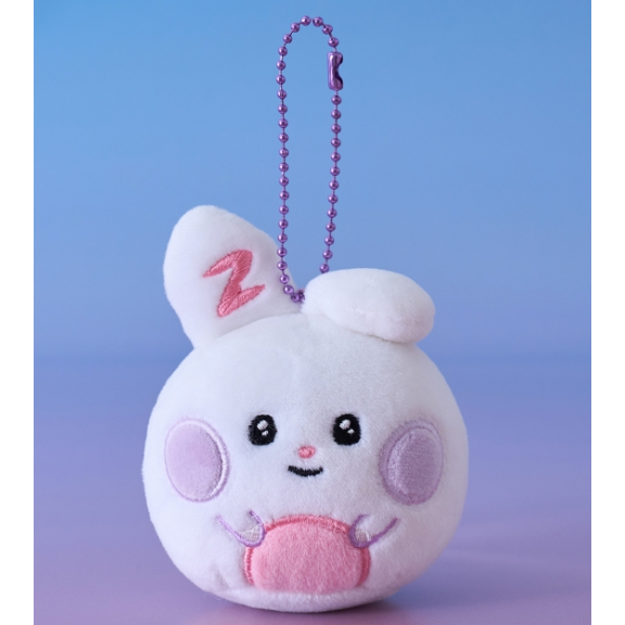 ZEROBASEONE ZB1 LINE FRIENDS ZERONI PLUSH KEYRING, FLUFFY FACE