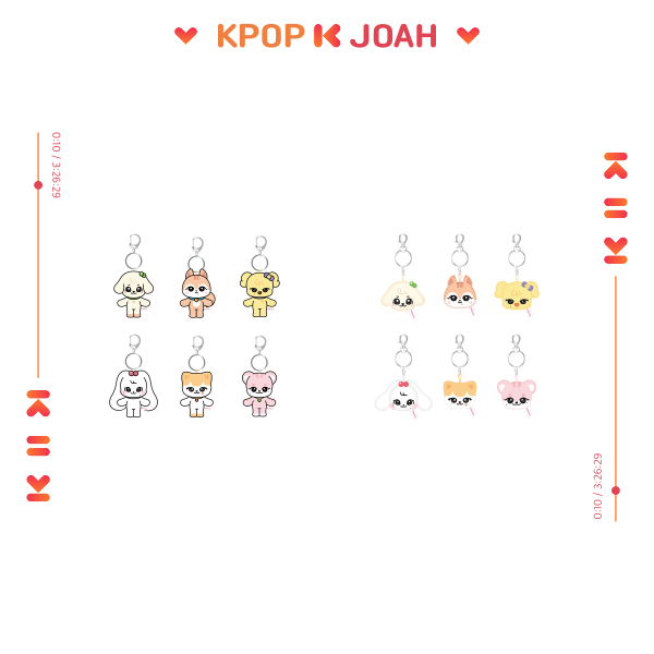 10cm PLUSH KEYRING / MINI FACE KEYRING) IVE X MINIVE [WELCOME TO