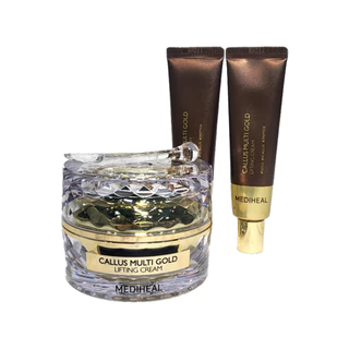 mediheal callus multi gold lifting cream set (50ml,30ml,30ml) - no case