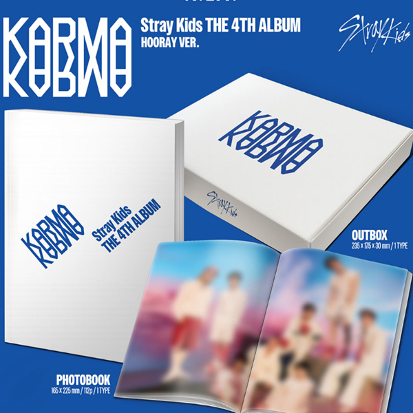 POB] (CEREMONY / HOORAY ver.) Stray Kids [KARMA] 4th FULL ALBUM