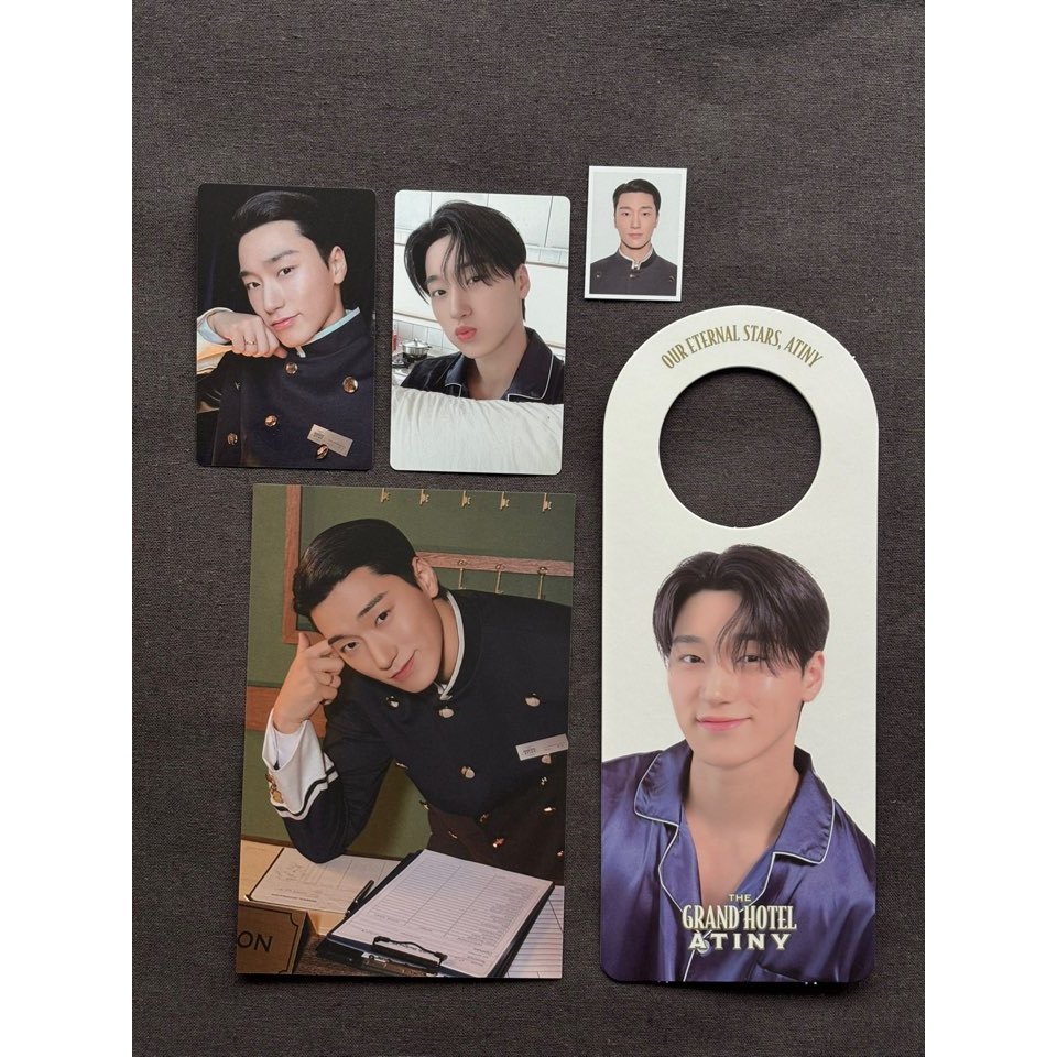 Kit De Associação ATEEZ 6o The Grand Hotel Atiny Photocard Oficial