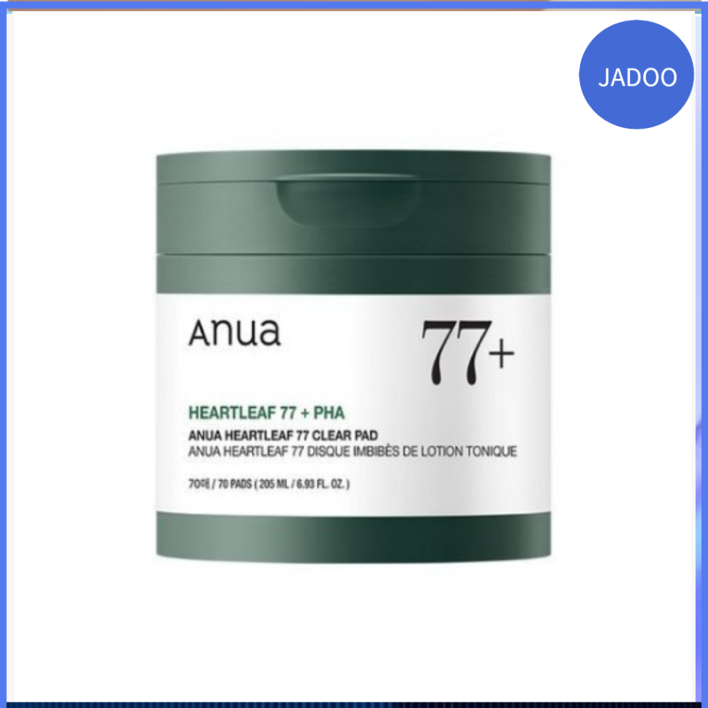 Heartleaf 77 Clear Pad 70 Folhas, PHA, Toner Diário Esfoliante 160 mL