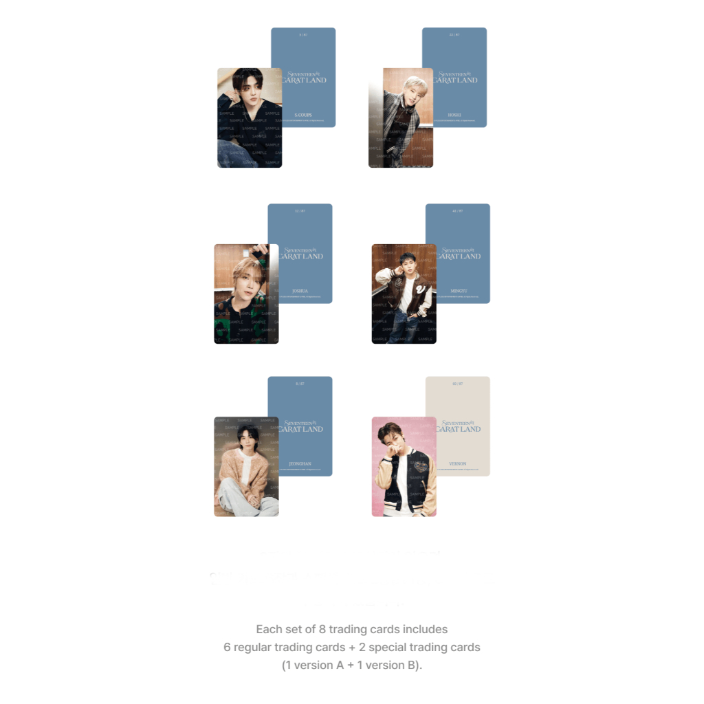 SEVENTEEN in CARAT LAND - Trading Card Set | Shopee Brasil
