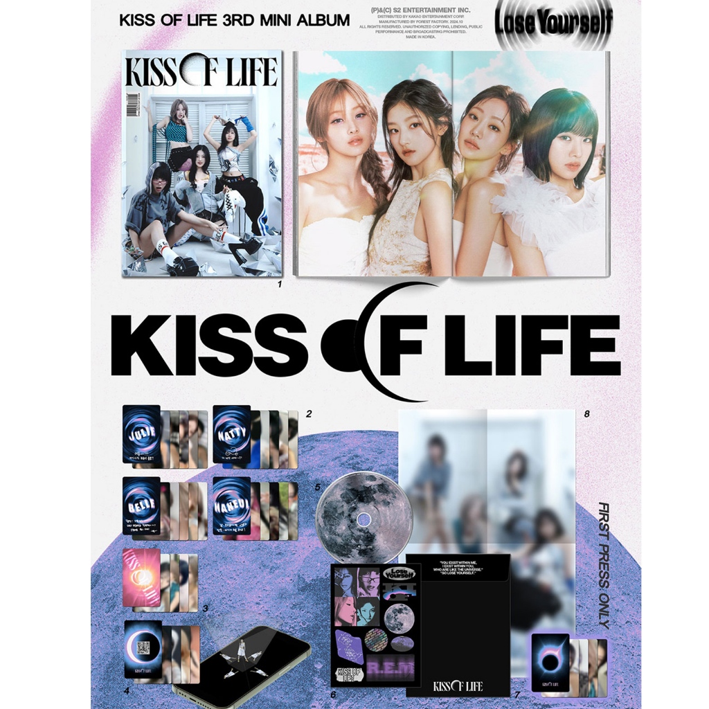 Compre KISS OF LIFE [KISS OF LIFE] 1st Mini Album + Free