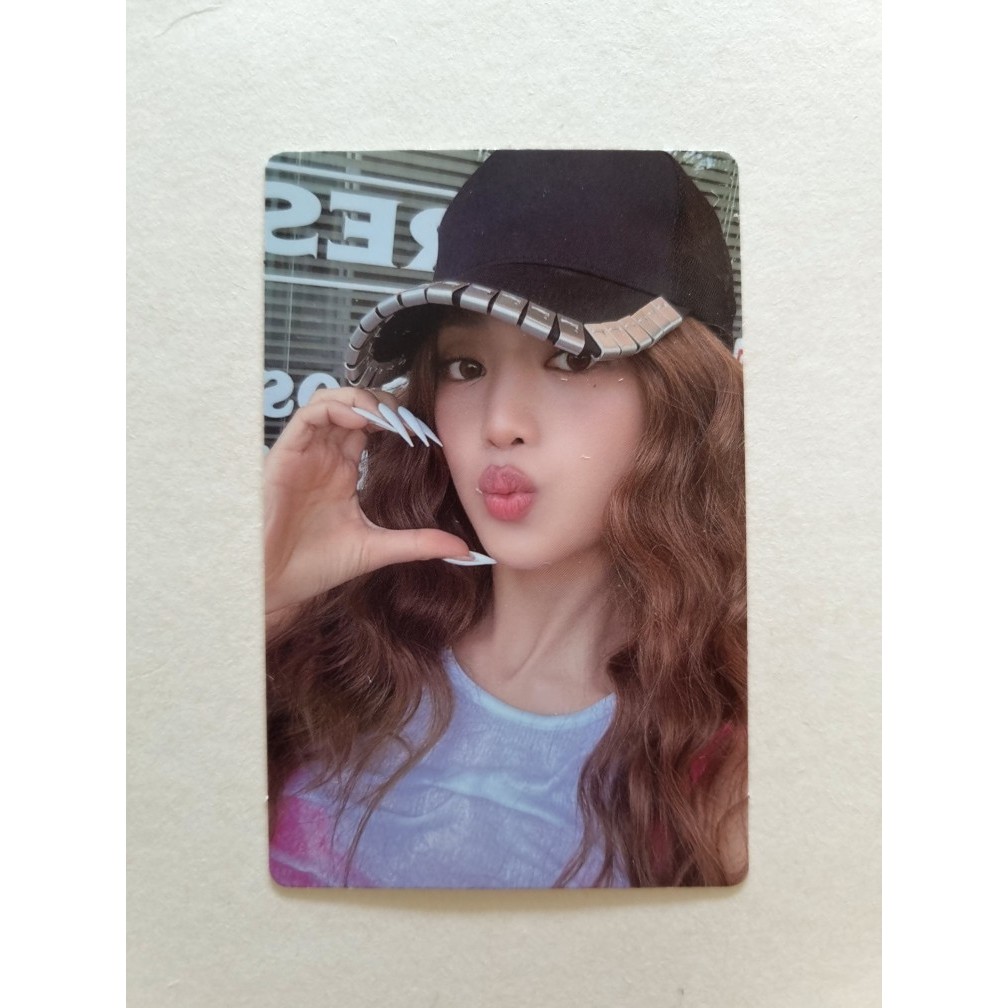 (G)I-DLE I SWAY makestar ミンニ 限定 麦わら帽子 G)-Idle 7th Mini Álbum I SWAY Cartão Oficial De Foto Poca Ver