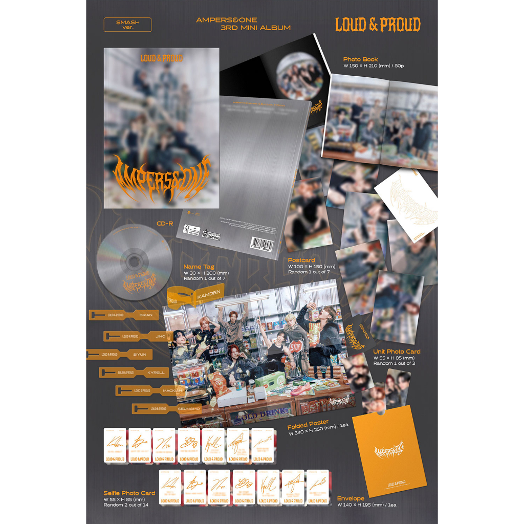 K-POP・アジア ampers&oneLOUD & PROUD CD POB] AMPERS&ONE [LOUD & PROUD] 3rd MINI ALBUM (13th Aug.2025