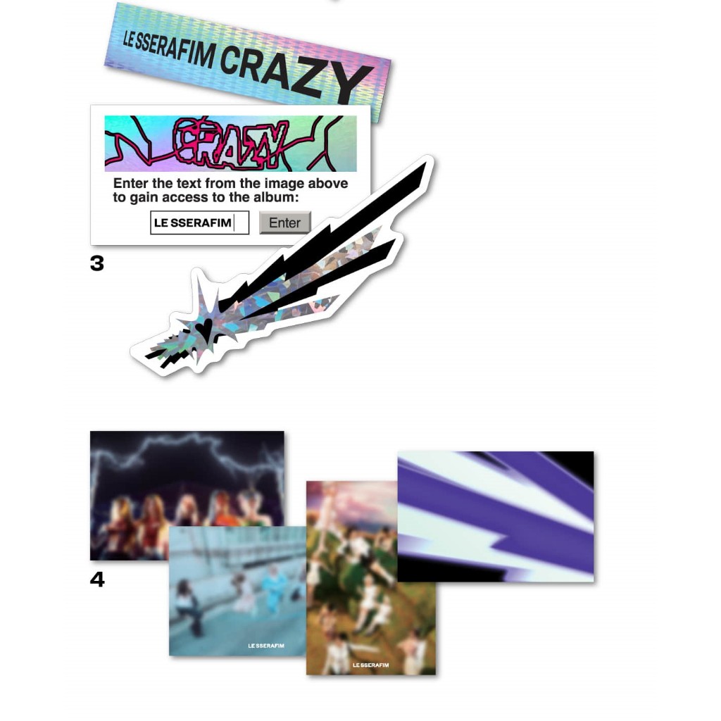 LE SSERAFIM - [ CRAZY ] 4TH MINI ALBUM | Shopee Brasil