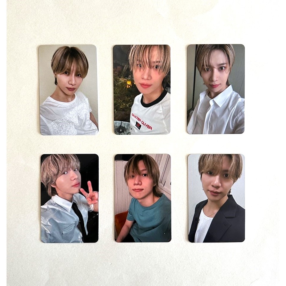 SHINee TAEMIN 2024 World Tour Efêmera Gaze MD Benefício Photocard