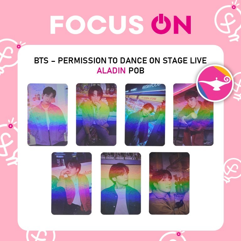 BTS POB ALADIN PERMISSION TO DANCE ON STAGE LIVE PHOTOCARD