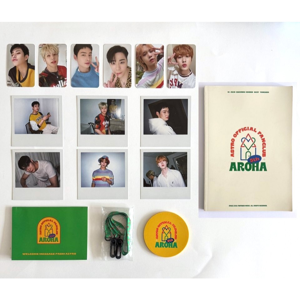 ASTRO・AROHA 1期 ファンクラブ入会キット ASTRO AROHA 5o Termo Fan club FC Kit Cartão Fotográfico Oficial