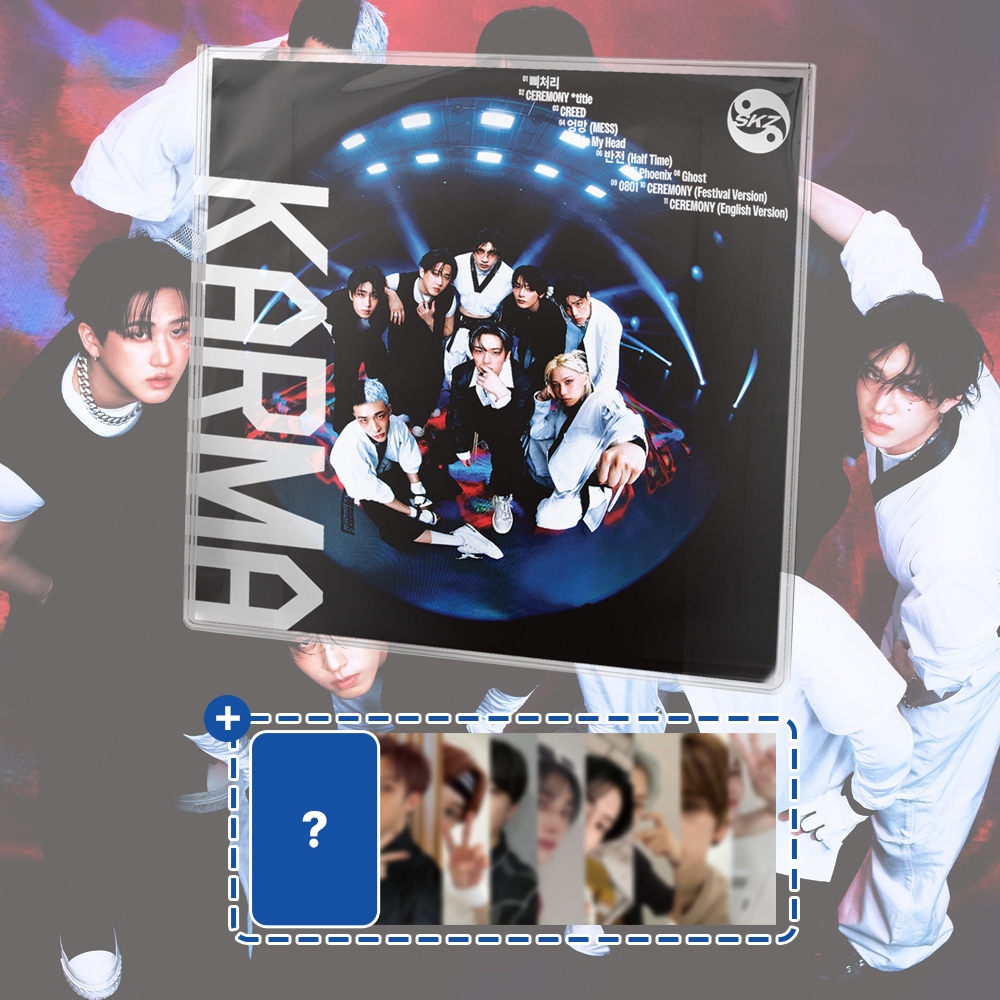 straykids KARMA Compact ver 20枚 Karma - Compact Version - incl. Envelope + 8pc Trading Card Set