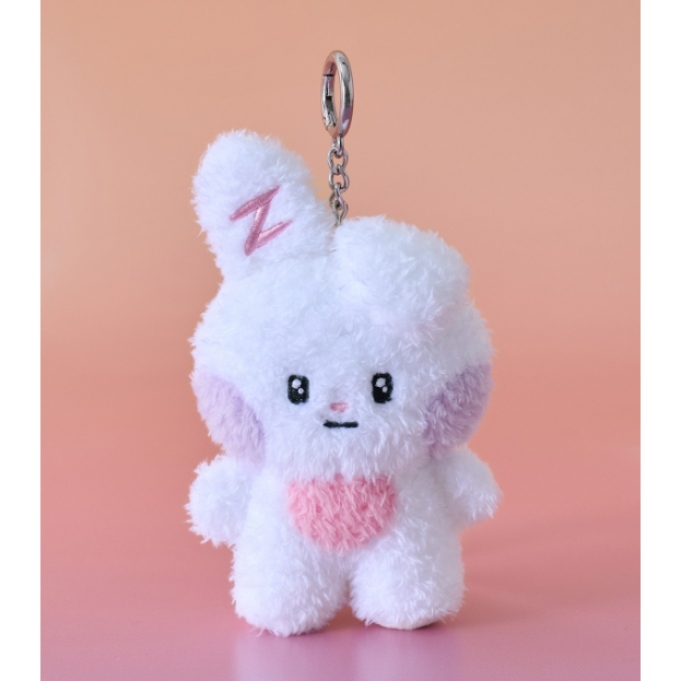 ZEROBASEONE ZB1 LINE FRIENDS ZERONI PLUSH KEYRING, FLUFFY FACE