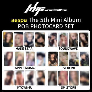 [POB] AESPA 5th Mini Album Whiplash Official POB Photocard Set