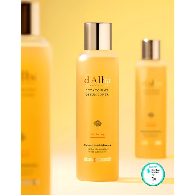 d'Alba Vita Toning Serum Toner セット　ダルバ Renovado] D'Alba Vita Toning Serum Toner, 180ml | Shopee Brasil