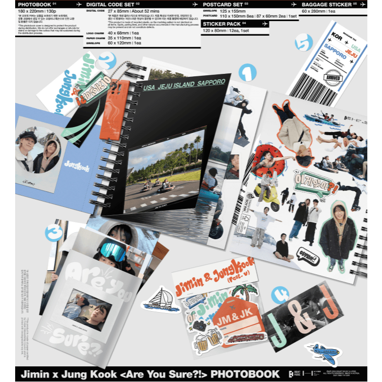 Jimin & Jung Kook Are You Sure?! グッズ Jimin x Jung Kook ＜Are You Sure?!＞ PHOTOBOOK【グッズ】 | Jimin x