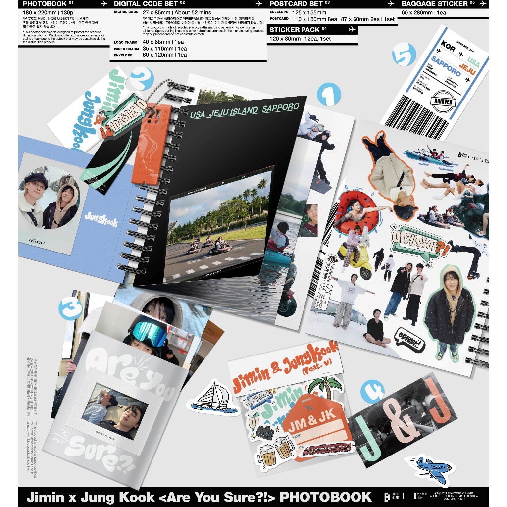 POB] BTS JIMIN X JUNGKOOK - [ ARE YOU SURE ?! ] PHOTOBOOK | Shopee