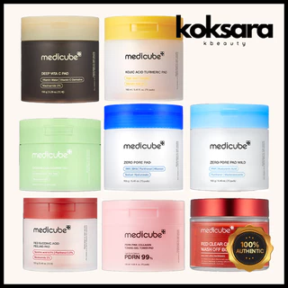 medicube pad 6types (vita c, exosome, zero 2.0, zero mild, succinic, collagen, body) em Oferta na Shopee