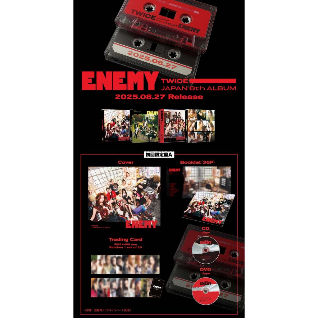 K-POP・アジア TWICEJAPAN 6thALBUM ENEMY8th Anniversary TWICE - Japan 6th Album [ENEMY] | Shopee Brasil