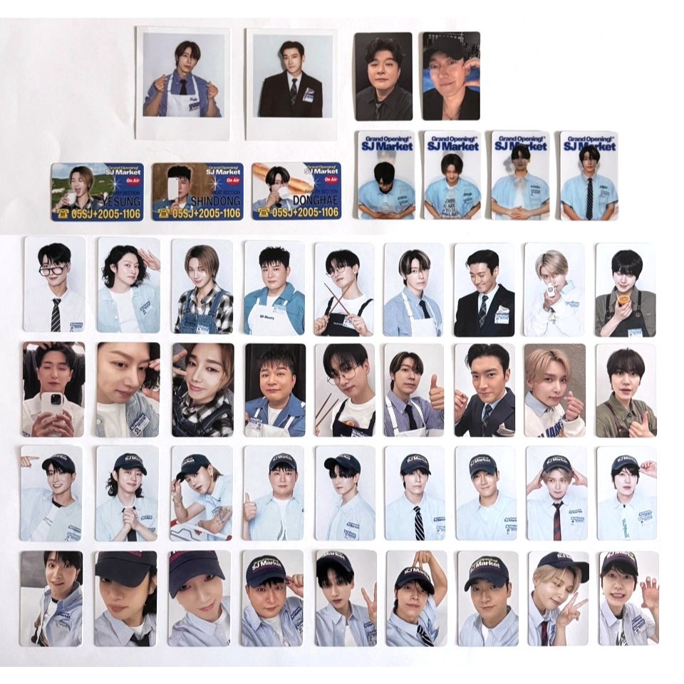 SUPER JUNIOR SJ market 6000円　トレカ　9種コンプ SUPER JUNIOR SJ Pop-Up MARKET Cartão Colecionável Oficial MD