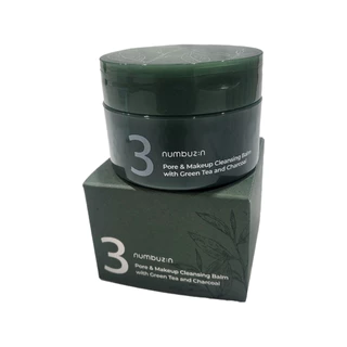numbuzin no. 3 green tea charcoal pore cleansing cleansing pack balm 85ml em Oferta na Shopee