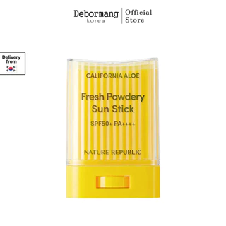 Nature Republic Fresh Powdery Sun Stick California Aloe SPF50+ PA++++ 24g+Aloe Sun Block 57ml