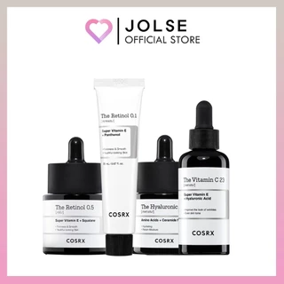 COSRX The RX Line (Sérum Vitamin C 23/Soro De Vitamina 13/Óleo De Retinol 0.5/Creme 0.1 Niacinamida 15 Ácido Hialurônico