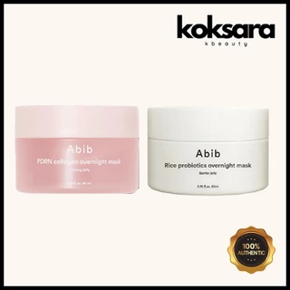 Abib Rice Probiotics /  PDRN Collagen Overnight Mask Barrier Jelly 80ml em Oferta na Shopee