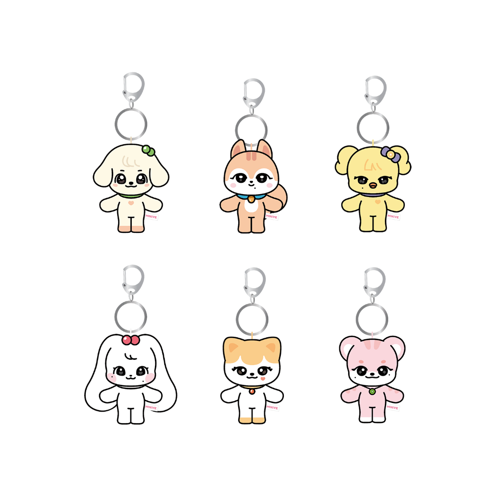 IVE MINIVE 10cmPLUSH KEYRING ダリ 10cm PLUSH KEYRING / MINI FACE KEYRING) IVE X MINIVE [WELCOME TO