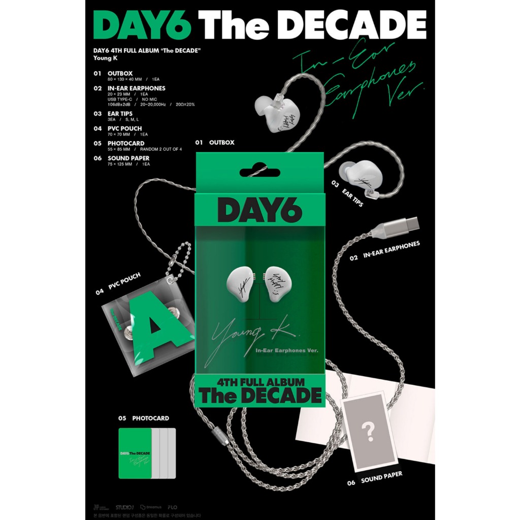 DAY6 [THE DECADE] In-Ear Earphones Ver / 4th Full Album | Shopee