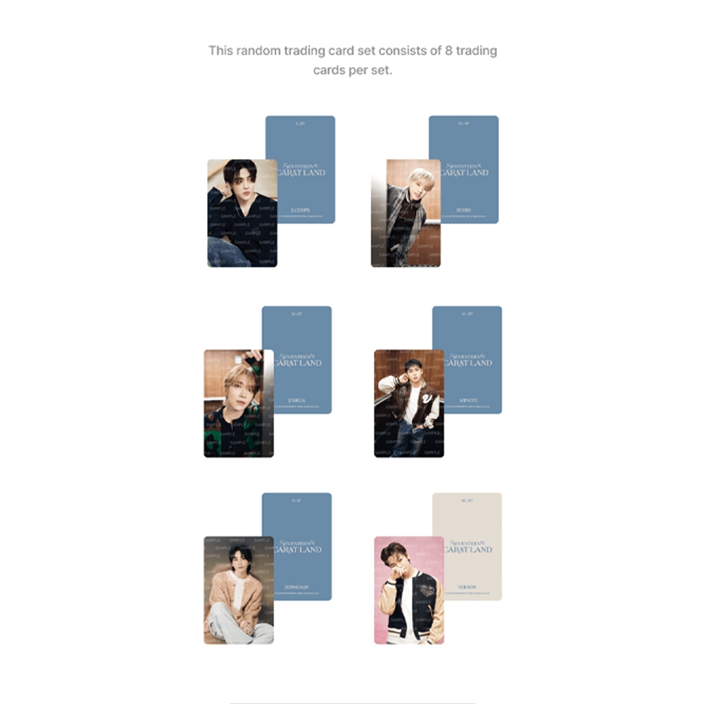 SEVENTEEN - Seventeen in Carat Land Trading Card Set SEVENTEEN - Seventeen in Carat Land Trading Card Set