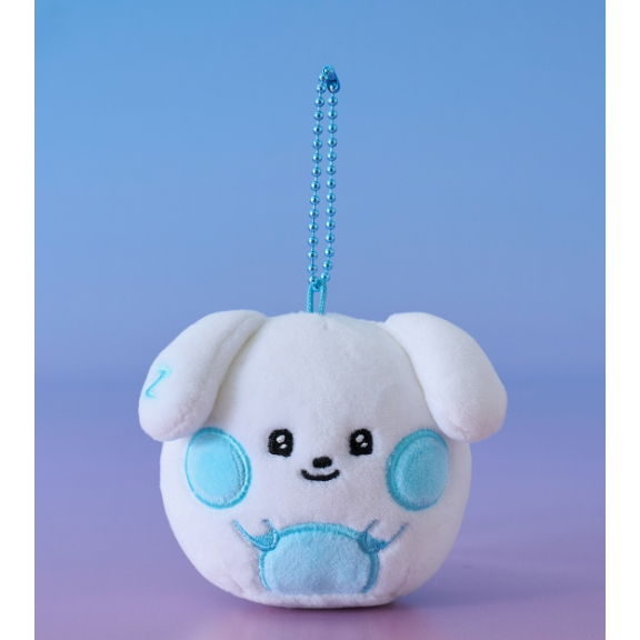 ZEROBASEONE ZB1 LINE FRIENDS ZERONI PLUSH KEYRING, FLUFFY FACE