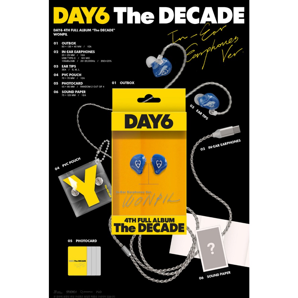 DAY6 [THE DECADE] In-Ear Earphones Ver / 4th Full Album