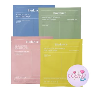 Biodance Bio-Collagen/Hydro Cera-nol/Refreshing Sea Kelp/Radiant Vita Niacinamide Real Deep Mask 4ea