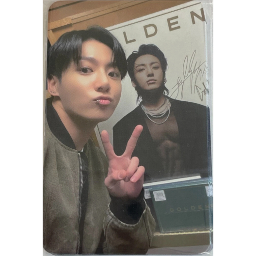 ジョングク GOLDEN ラキドロ パワステ BTS JUNGKOOK GOLDEN LUCKYDRAW Cartão Fotográfico PC M2U