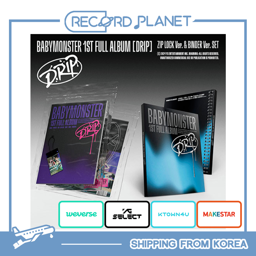 BABYMONSTER 1st FULL ALBUM [DRIP] (BINDER Ver. + ZIP LOCK