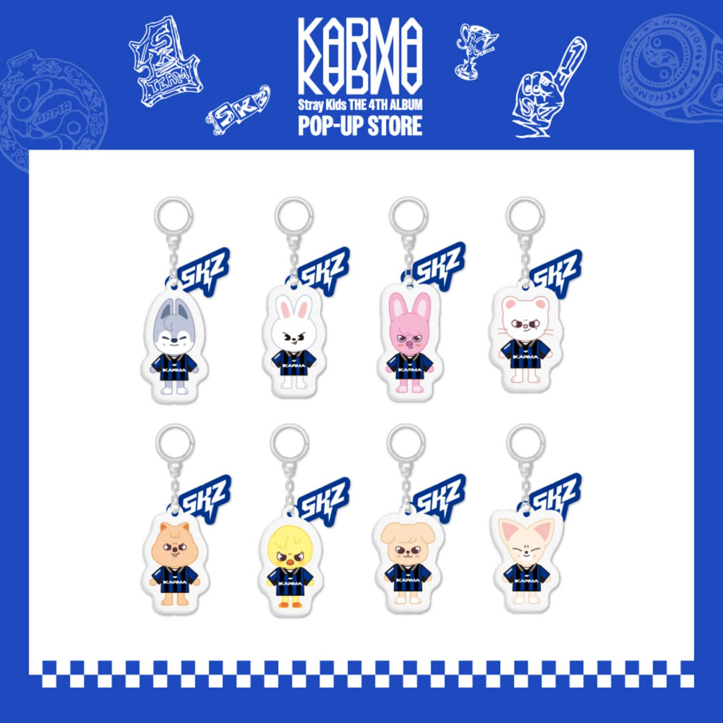 Stray Kids POP-UP STORE [KARMA] MD - SKZOO KEYCAP KEYRING / SKZOO