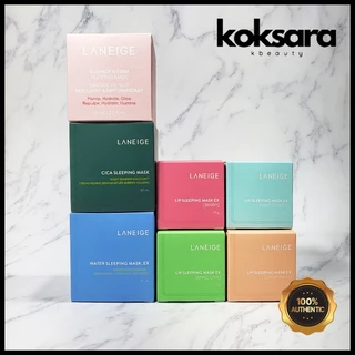 laneige sleeping mask the original line berry,apple lime,grapefruit,mint choco,water,lavender,cica em Oferta na Shopee