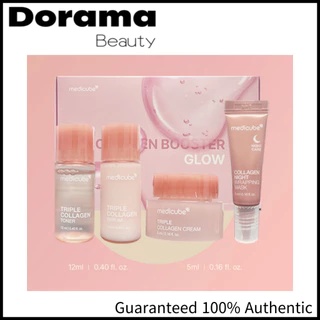 Medicube Travel Kit – Máscara De Embrulho De Soro Com Creme Triple Collagen Toner