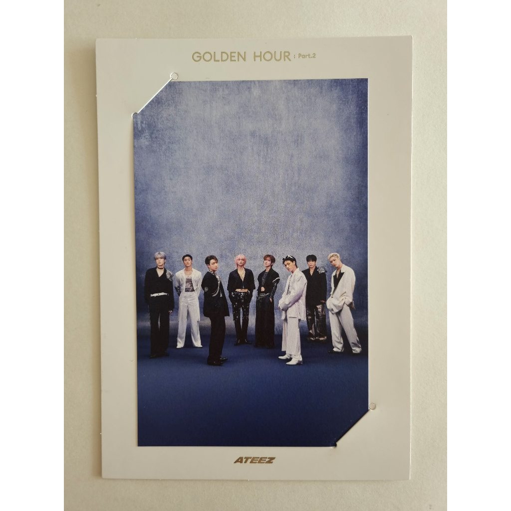 Álbum Ateez Golden Hour Part . 2 Apple Music POB Cartão